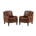 Pascual Poltrona da Salotto Comfy Set da 2 con Gambe in Legno Massello