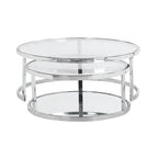 Set di tavolini da cocktail rotondi Somette 2-in-1 sovrapponibili - Tavolino da cocktail - Tavolino da cocktail