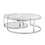 Set di tavolini da cocktail rotondi Somette 2-in-1 sovrapponibili - Tavolino da cocktail - Tavolino da cocktail