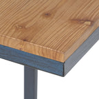 Tavolini impilabili Darlah in legno di abete e metallo in stile industriale moderno (Set di 3) by