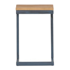 Tavolini impilabili Darlah in legno di abete e metallo in stile industriale moderno (Set di 3) by
