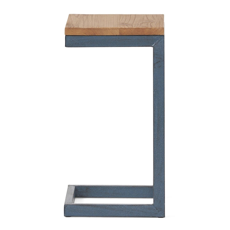 Tavolini impilabili Darlah in legno di abete e metallo in stile industriale moderno (Set di 3) by