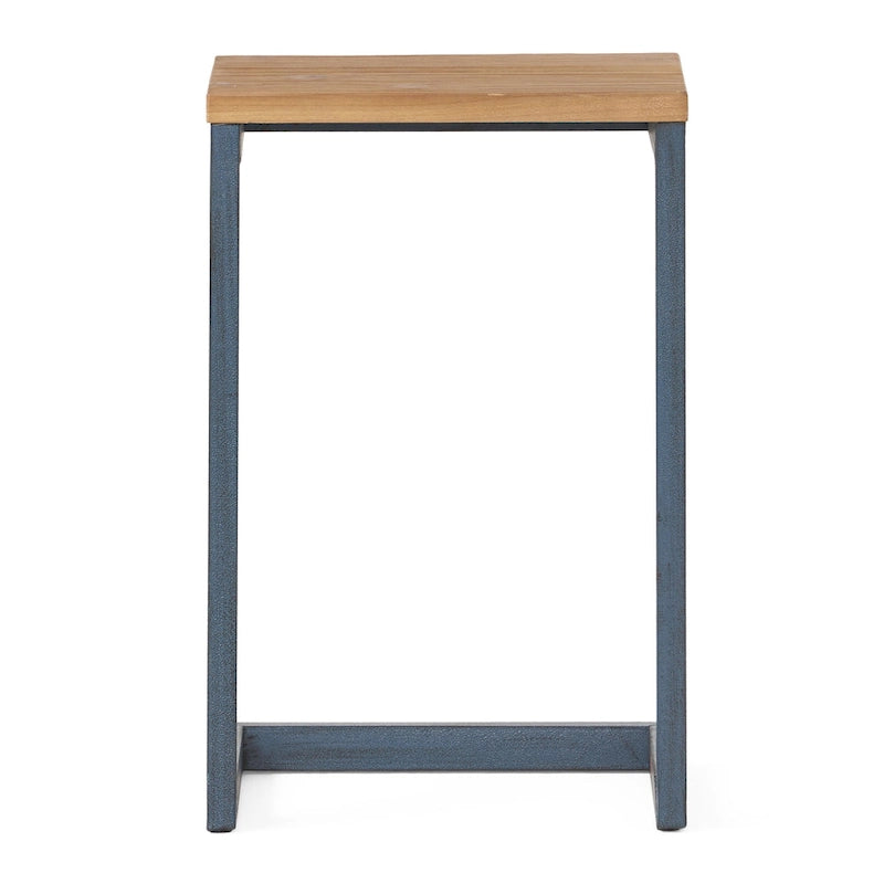 Tavolini impilabili Darlah in legno di abete e metallo in stile industriale moderno (Set di 3) by