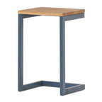 Tavolini impilabili Darlah in legno di abete e metallo in stile industriale moderno (Set di 3) by