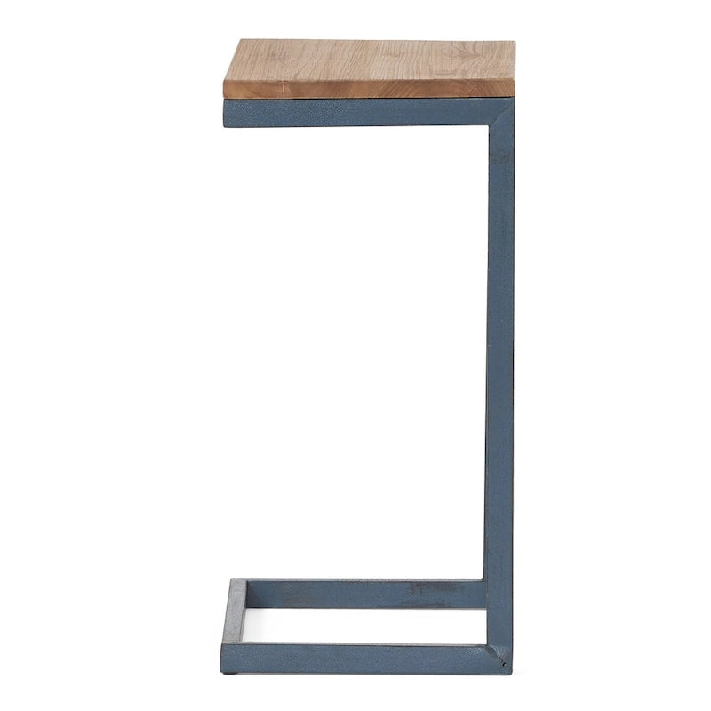 Tavolini impilabili Darlah in legno di abete e metallo in stile industriale moderno (Set di 3) by
