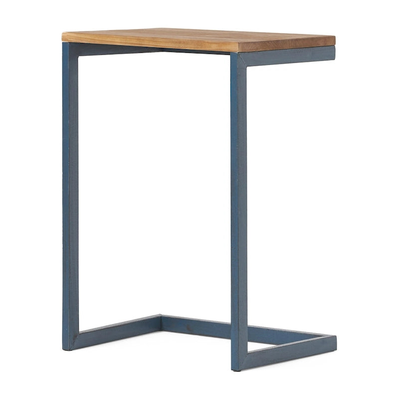 Tavolini impilabili Darlah in legno di abete e metallo in stile industriale moderno (Set di 3) by
