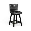 Sedie girevoli moderne nere Hace ad altezza bancone (set da 2) di