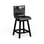 Sedie girevoli moderne nere Hace ad altezza bancone (set da 2) di