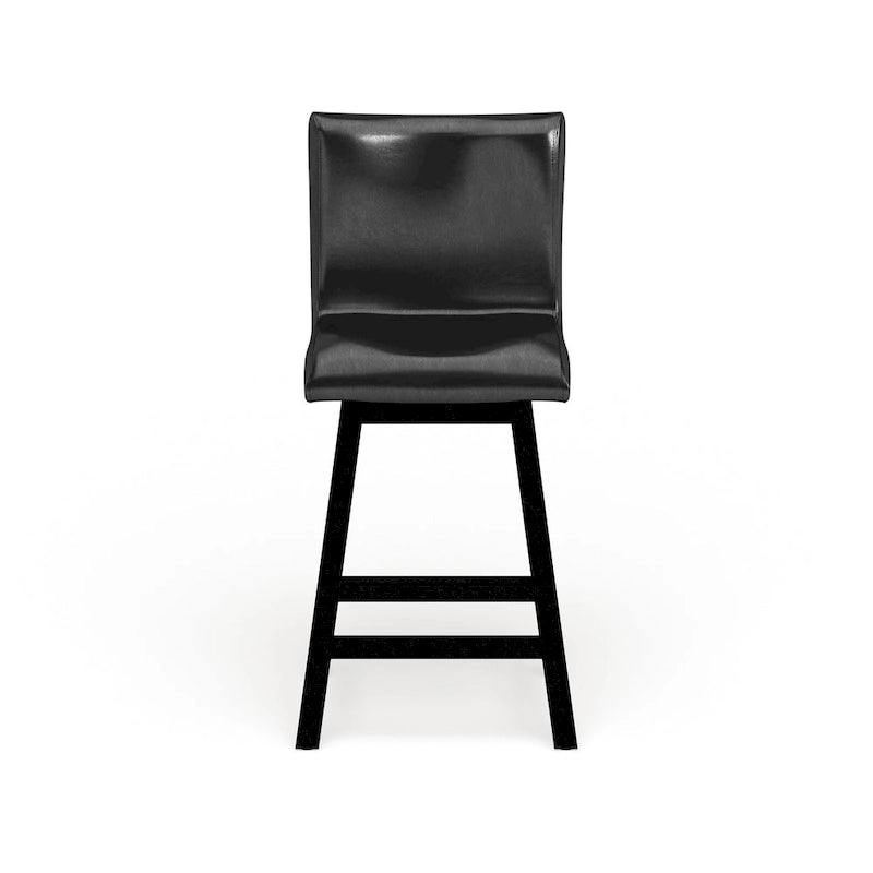 Sedie girevoli moderne nere Hace ad altezza bancone (set da 2) di