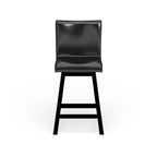 Sedie girevoli moderne nere Hace ad altezza bancone (set da 2) di