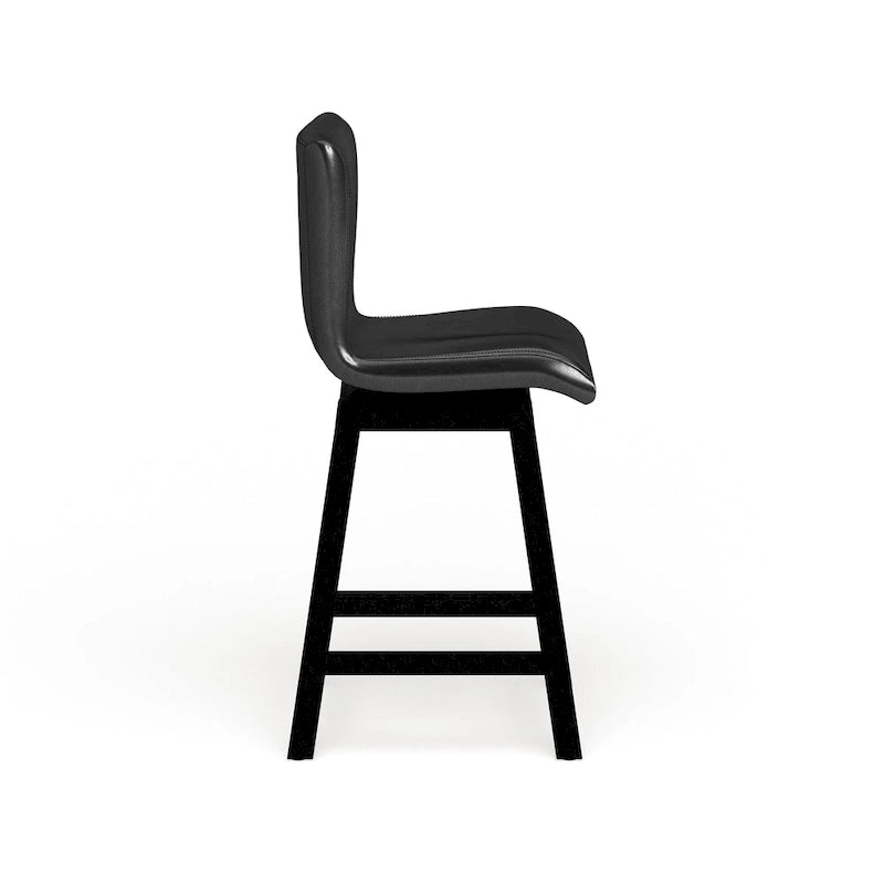 Sedie girevoli moderne nere Hace ad altezza bancone (set da 2) di