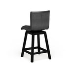 Sedie girevoli moderne nere Hace ad altezza bancone (set da 2) di