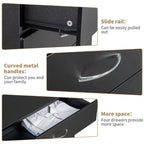 Comodino a 4 cassetti con USB