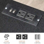 Comodino a 4 cassetti con USB