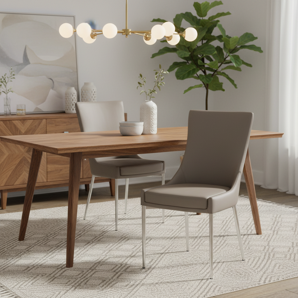 Somette Patty Sedia da pranzo di design, set da 2