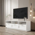 Mobile TV moderno minimalista, porta TV da 80 pollici, armadietto aperto, soggiorno, camera da letto
