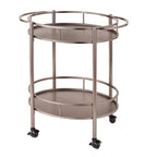 Carrello bar ovale in metallo Devin