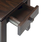WYNDENHALL Essex Tavolino stretto rettangolare contemporaneo in LEGNO MASSELLO largo 14 pollici - 14 x 24 x 20