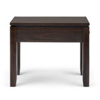 WYNDENHALL Essex Tavolino stretto rettangolare contemporaneo in LEGNO MASSELLO largo 14 pollici - 14 x 24 x 20