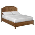 Letto matrimoniale Sunset Cliff in legno marrone