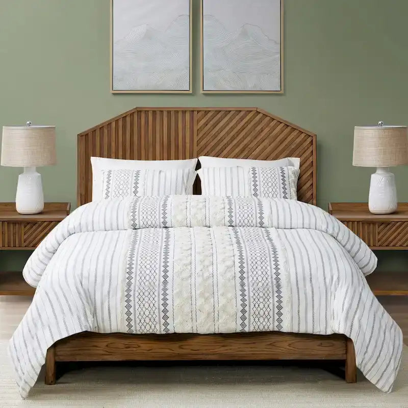 Letto matrimoniale Sunset Cliff in legno marrone