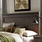  Rock Beaten Grey King Panel Headboard