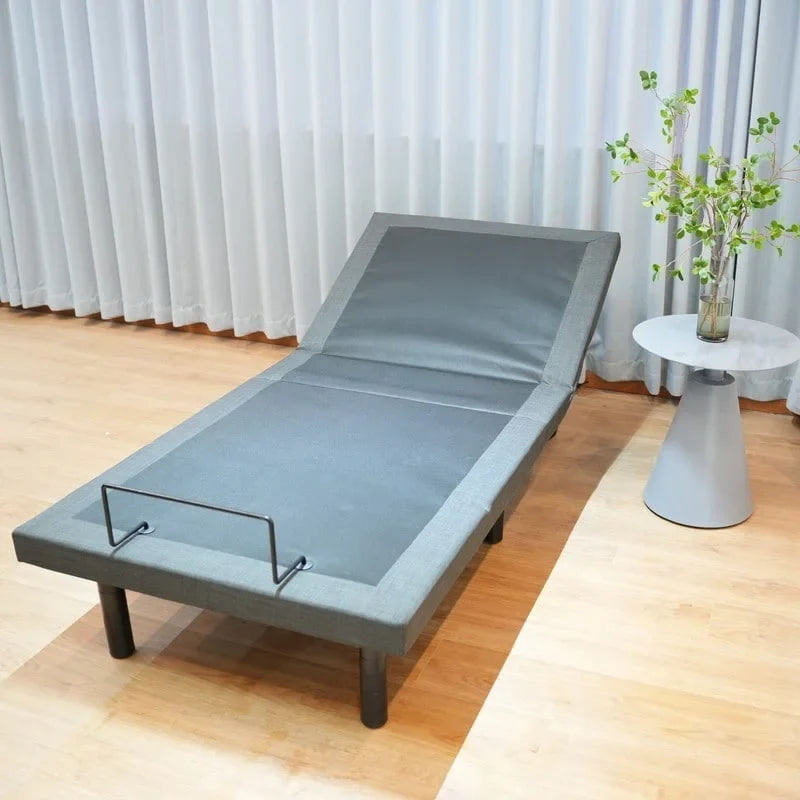Base letto regolabile, luce sotto il letto e porta USB