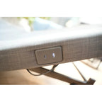 Base letto regolabile, luce sotto il letto e porta USB