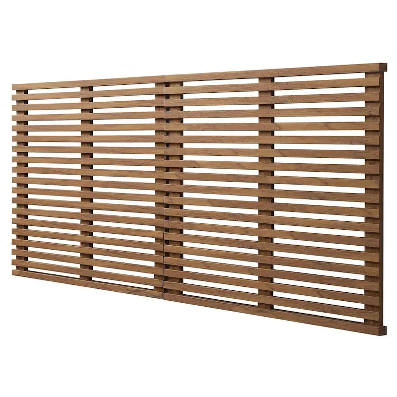 Testiera King Size Sospesa in Legno di Noce Stile Mid-Century Modern Vidalia
