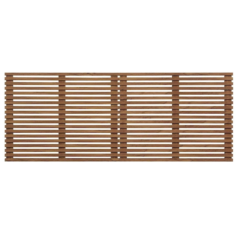 Testiera King Size Sospesa in Legno di Noce Stile Mid-Century Modern Vidalia