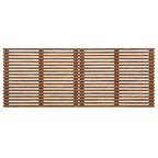 Testiera King Size Sospesa in Legno di Noce Stile Mid-Century Modern Vidalia