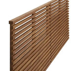 Testiera King Size Sospesa in Legno di Noce Stile Mid-Century Modern Vidalia