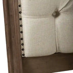 Letto a slitta king Americana Farmhouse color tortora polveroso
