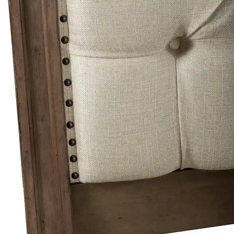 Letto a slitta king Americana Farmhouse color tortora polveroso
