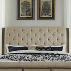 Letto a slitta king Americana Farmhouse color tortora polveroso