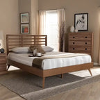   Hjulsta Mid-century Modern Wood Platform Bed