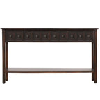   Rustic 4-drawers Long Entryway Console Table