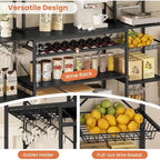 Mobile da Cucina/Bar/Vini con Scaffali Contenitori