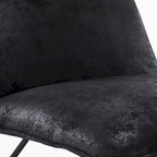 Sedia d'Appoggio in Similpelle Mid-Century con Schienale Regolabile Set da 2 - 31,5 A X 22,2 L X 23,6 P