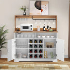 50 Armadietto da caffè in stile rustico con mobiletto per il vino e credenza da cucina