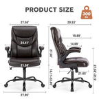 Sedia da ufficio ergonomica per casa con braccioli ribaltabili e regolabili