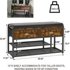 Panca da ingresso a 3 livelli - 35,43 P x 11,81 L x 22,44 A