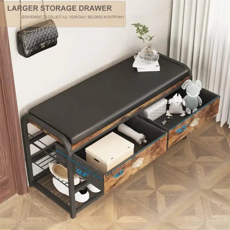 Panca da ingresso a 3 livelli - 35,43 P x 11,81 L x 22,44 A