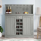 Mobile da bar a buffet in legno stile rustico da 47 pollici