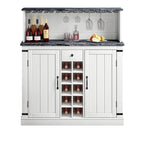 Mobile da bar a buffet in legno stile rustico da 47 pollici