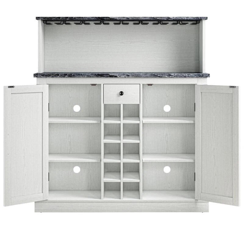 Mobile da bar a buffet in legno stile rustico da 47 pollici