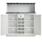 Mobile da bar a buffet in legno stile rustico da 47 pollici