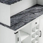 Mobile da bar a buffet in legno stile rustico da 47 pollici