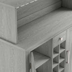 Mobile da bar a buffet in legno stile rustico da 47 pollici