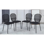 Sedia Sennit, Set da 4, Sedia da Pranzo, Sedia da Caffè, Adatta per Sala da Pranzo, Salotto